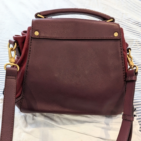 MARC by Marc Jacobs Irina KMJ Red and Wineberry Handbag Purse - Picture 3 of 9